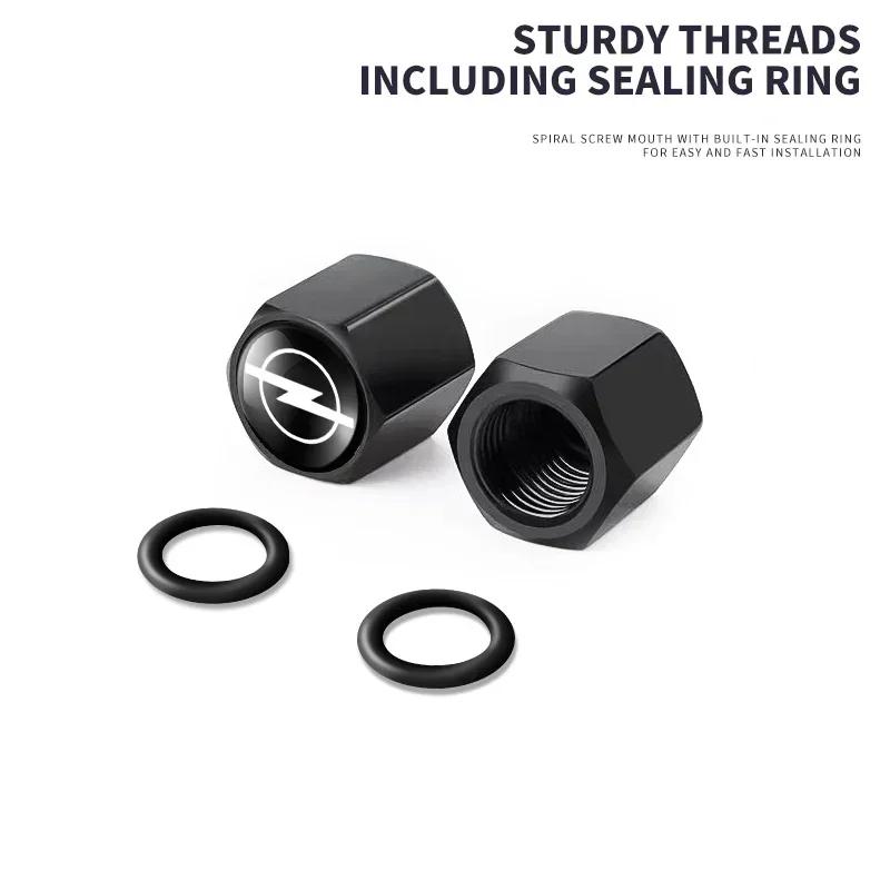 Car Accessories Metal Wheel Tire Valve Caps With Wrench Keychain For Opel Astra Insignia Corsa Zafira Meriva Mokka Vivaro Vectra