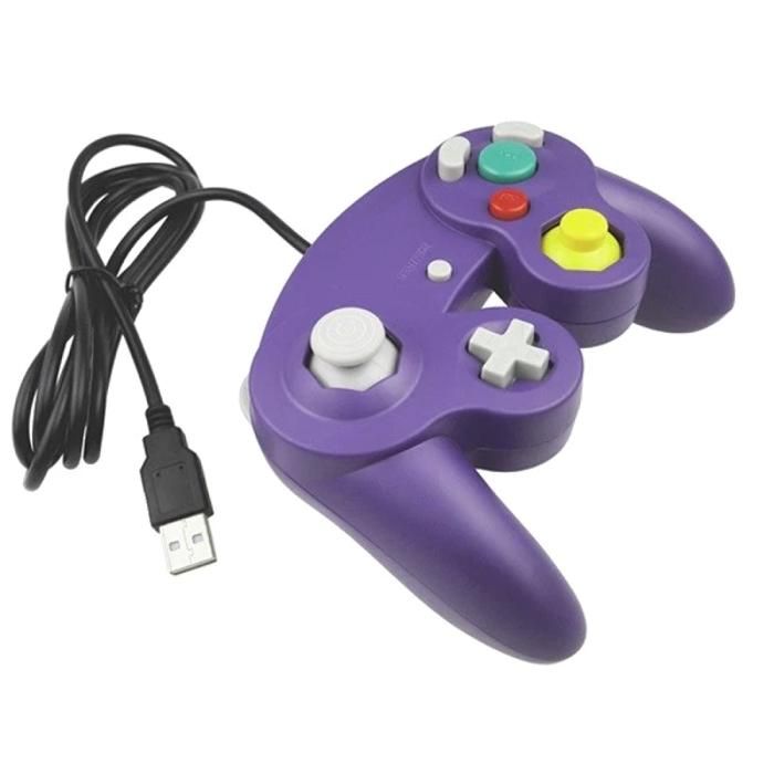 Controller Gamepad - Controller Pad Joystick GameCube USB - USB-Kabel - Plug & Spielen - Violett Violett