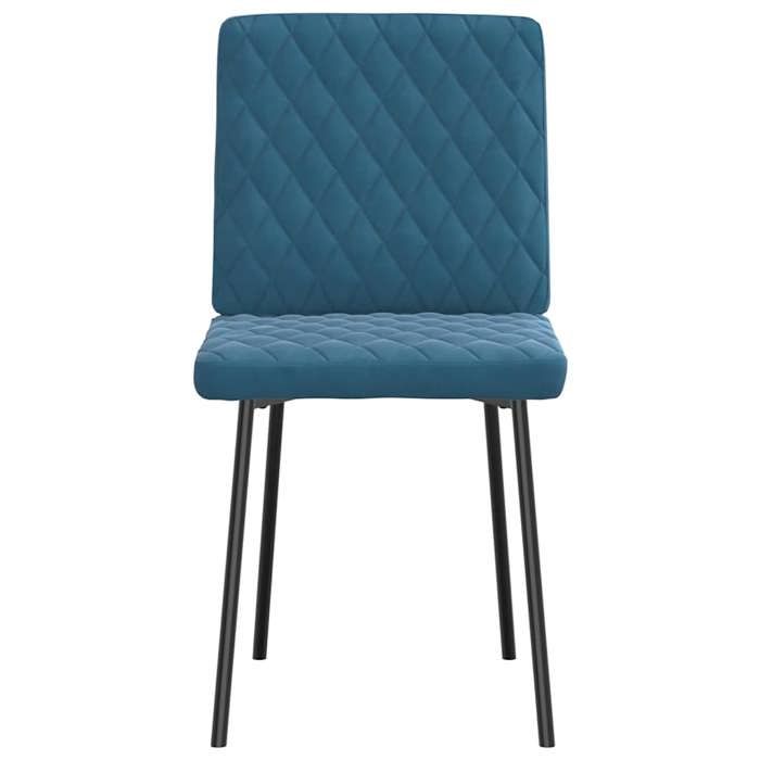 VidaXL Dining Chairs Set of 2 Blue Velvet 4101113