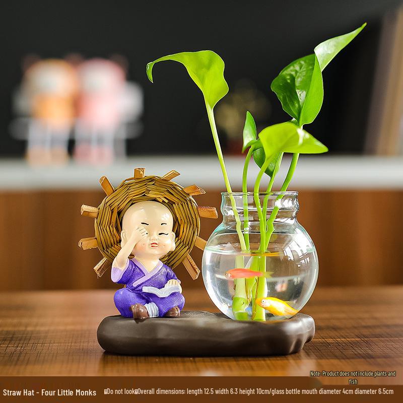 Creative Little Monk Desktop Ornaments for Home and Office Decor
