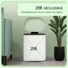 20L Metal Kitchen Bin, with Soft-Close Lid - Light Green