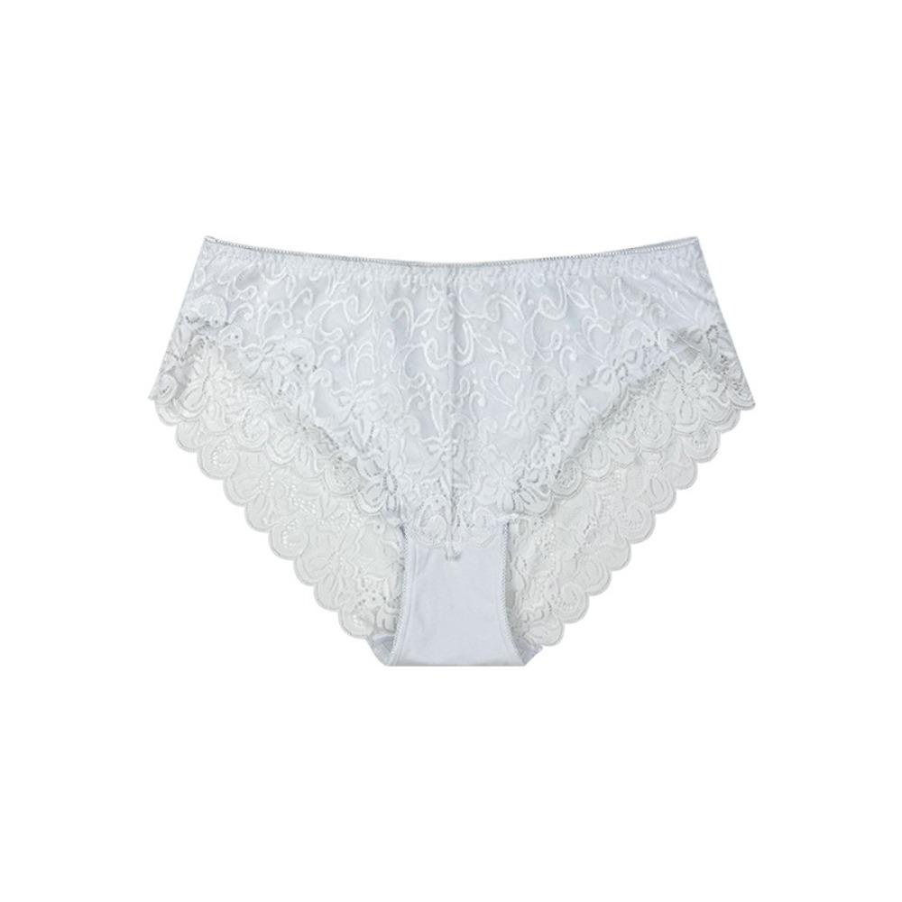 Hollow-out Lace Seamless Panties Low-waist Women's Underwear Mesh Lace Briefs  Summer Spring