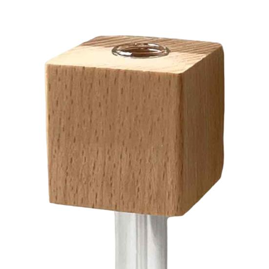 2 ks Mini Váza Magnet na Lednici Nástěnná Váza 3D Magnetický Dřevěný Držák na Vázu se Zkumavkou Připevnění na Lednici Váza do Kuchyně Ložnice Kanceláře