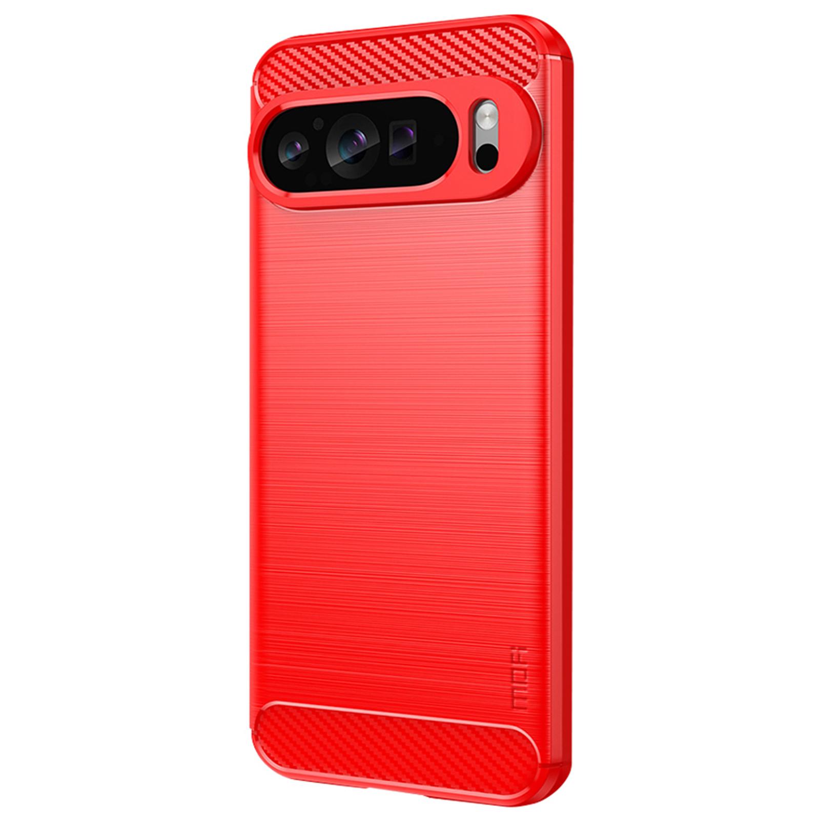 

MOFI JK TPU Series-1 For Google Pixel 9 Pro Flexible TPU Phone Case Carbon Fiber Texture Phone Cover B