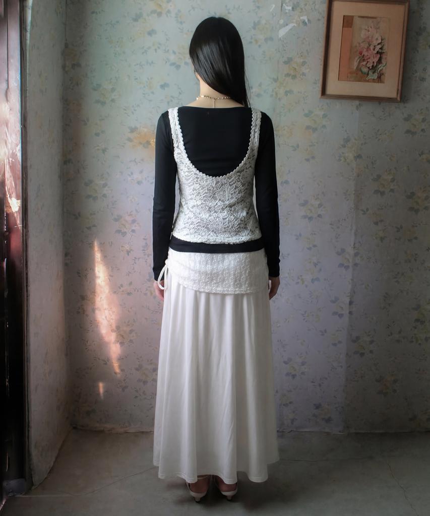 RUBATI Daisy Florette Raglan Long Sleeve Tee_Black