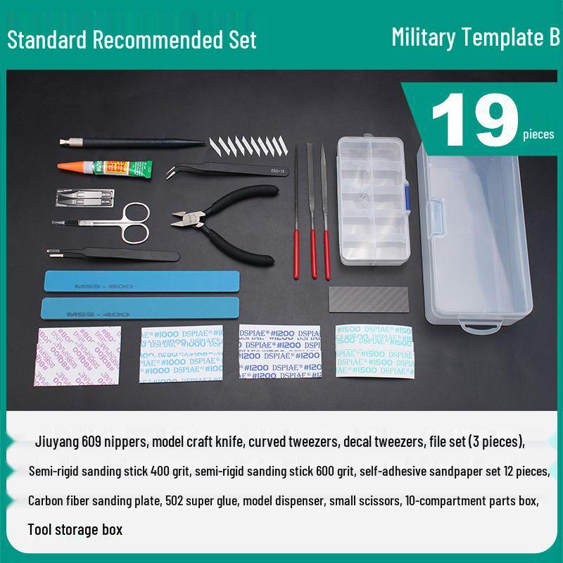 Gundam Model Beginner Kit: Sharp Nippers & Polishing Tools