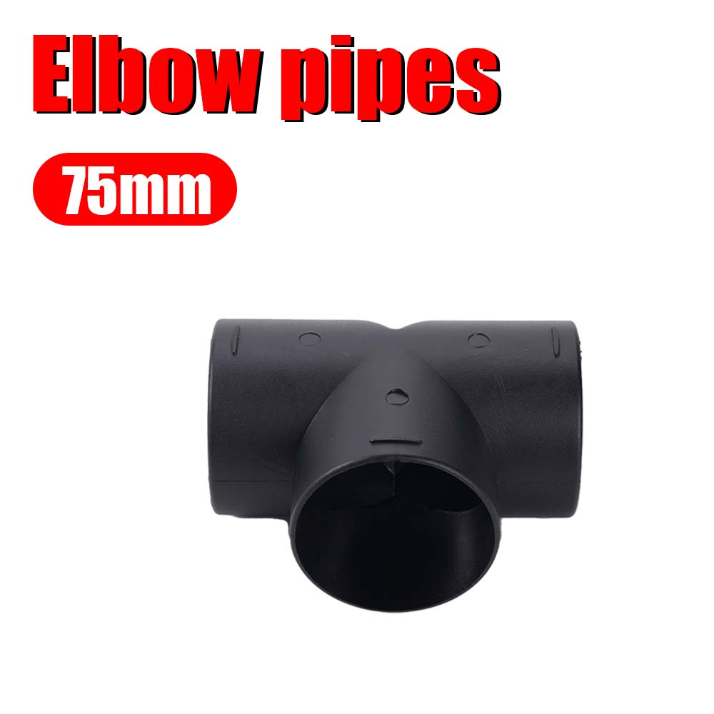 75mm Air Vent Ducting Y T Elbow Pipe Outlet Exhaust Joiner Connector Diesel Heater Air Duct Connector Heater Vent Splitter