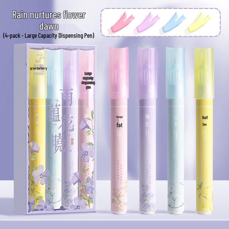Gradient High Capacity Macaron Color Glue Pen for Students' Notes and Marking