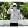 New 2026 Men's Summer Ice Silk Sunscreen Jacket, UV Protection, Outdoor Thin Breathable Lightweight Sunscreen Clothing
