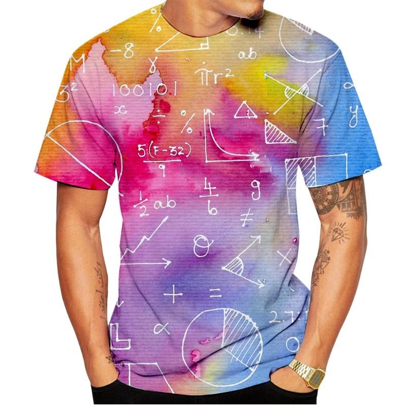 Funny Mathematical T Shirt Mathematics Formula Print Men Woman Short Sleeve T-shirts Streetwear Harajuku Kid Top Tee Clothing