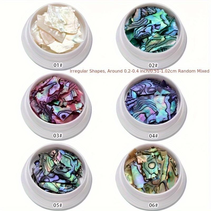 Irregular Natural Abalone Shell Pieces Nail Art Decor Parts Shellfish Fragments Decoration Flashing Nail Manicure Gravel Flakes
