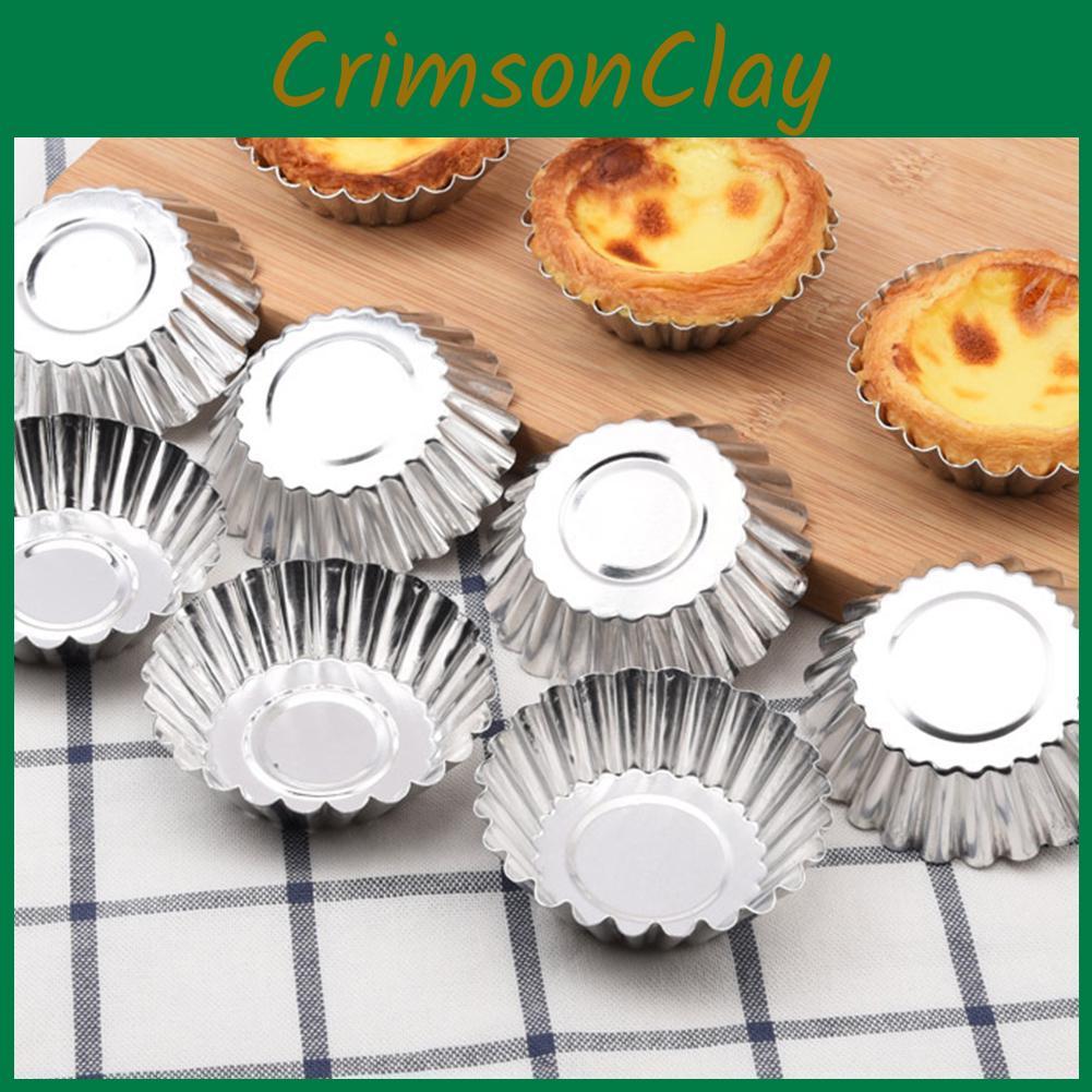 Thickened Tinplate Egg Tart Molds Durable Reusable Pudding Shells