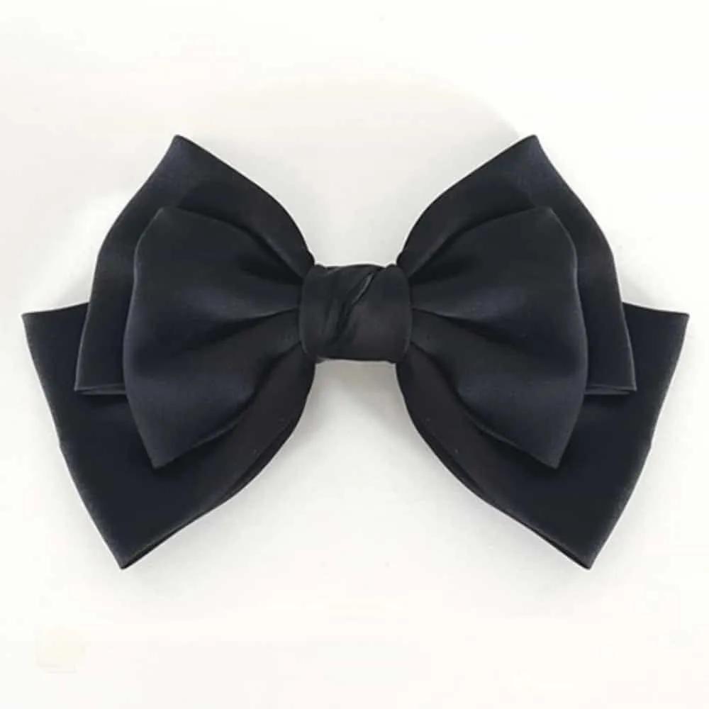 ASSHOP Black Silk 3-Tier Knot Hairpin Feminine Hairpin