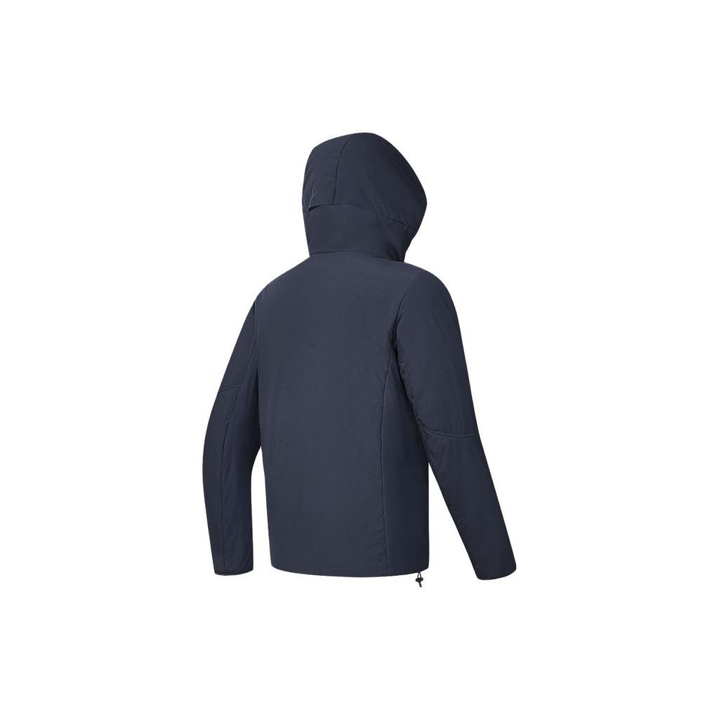 FILA Letter Print Hooded Fitness Cotton Jacket Men Jacket Royal-Blue A11M411904F-NV