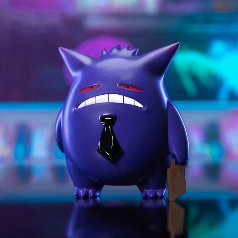 11.5cm/4.53in Anime Pokemon Figure Gengar Cosplay Laborer Action Figures Pvc Statue Desktop Ornamen Collection Model Toys Gifts