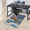 1pc Santa Claus, reindeer sleigh Carpet Office Rug Outdoor Mat Home Decor Area Carpet Festival Gift