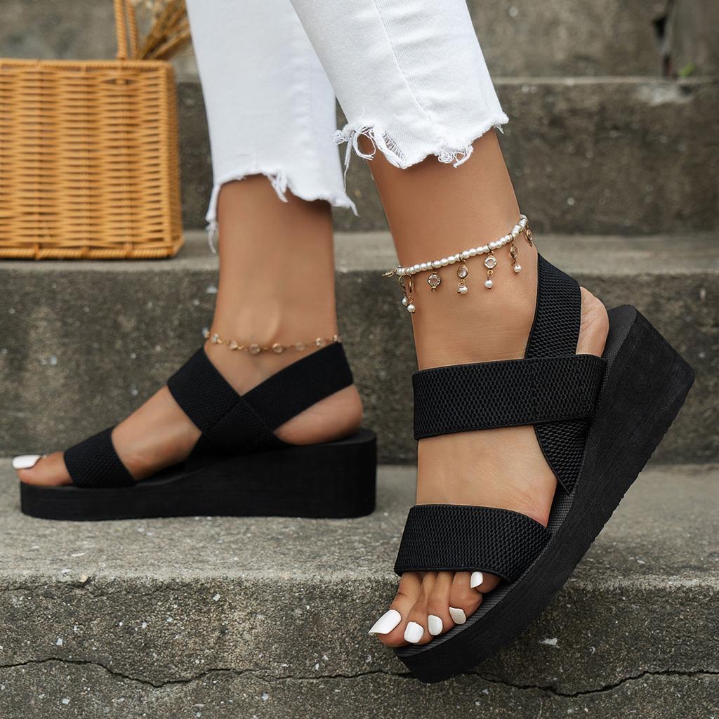 Svatební obuv 2025 pro ženy Léto Ženy Boty Šikmé Podpatky Sandály Lehké Sandály Ležérní Styl dovolené