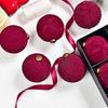 9Pcs Velvet Christmas Ball Ornaments Retro Shatterproof Baubles Elegant Winter Holiday Decorations for Home Indoor Outdoor Celebration
