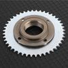 Rear Chain Sprocket Set, 78mm OD 4‑Hole Toothless Flywheel + T8F 44T 54mm Chain Sprocket for 43 49 Mini Gas Scooter ATV