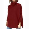 Autumn Winter Thick Simple Knitted Pullovers Sweaters Turtleneck Long Sleeve Women Sweater Casual Loose Jumpers Woman Tops 29569