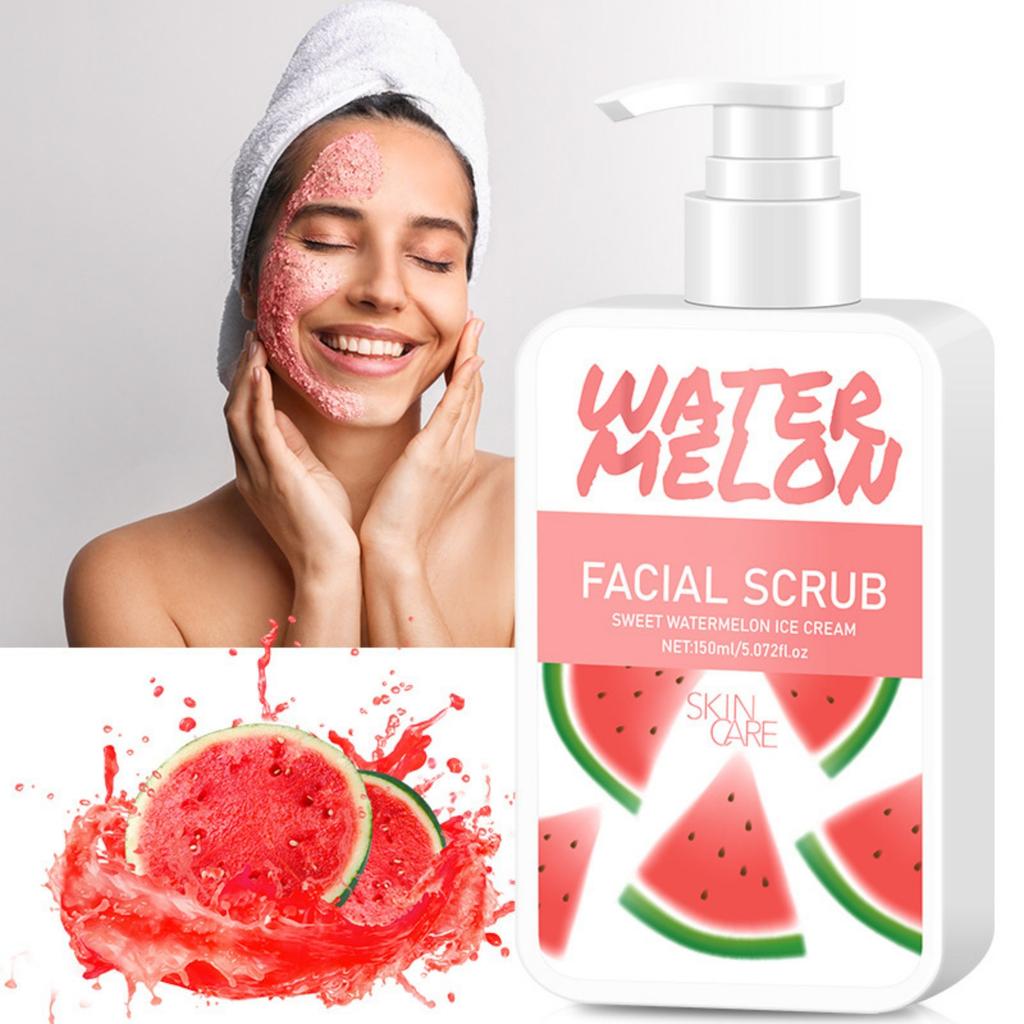 Złuszczający Peeling do Twarzy Arbuzowy Oczyszcza Pory, Martwy Naskórek, Delikatnie Nawilża