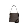 Mollie Classic Monogram Signature Coated Canvas With Smooth Leather Bucket Bag Women Bags Brown Black CA561-IMAA8