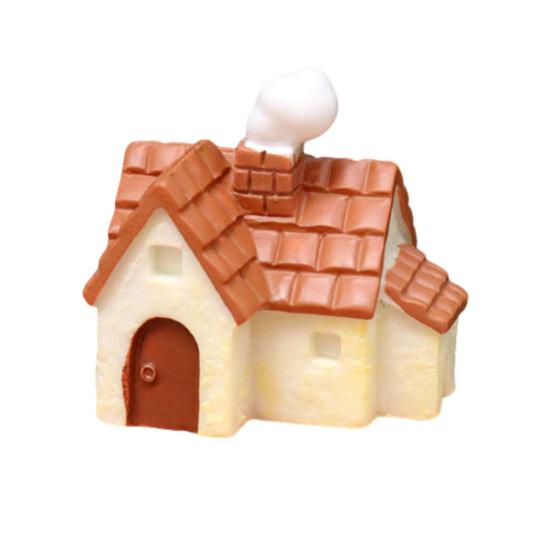 Mini House Micro Landscape Accessory Resin Miniature House Figurine Fairy Garden Ornament for Bonsai Terrarium Crafts