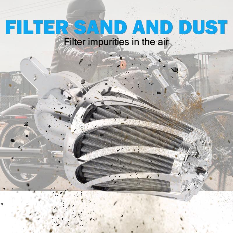 Motorcycle Air Cleaner CNC Intake Air Filter For Harley Softail Breakout Fat Boy FXLR FL Touring Glide Road King Sportster Dyna