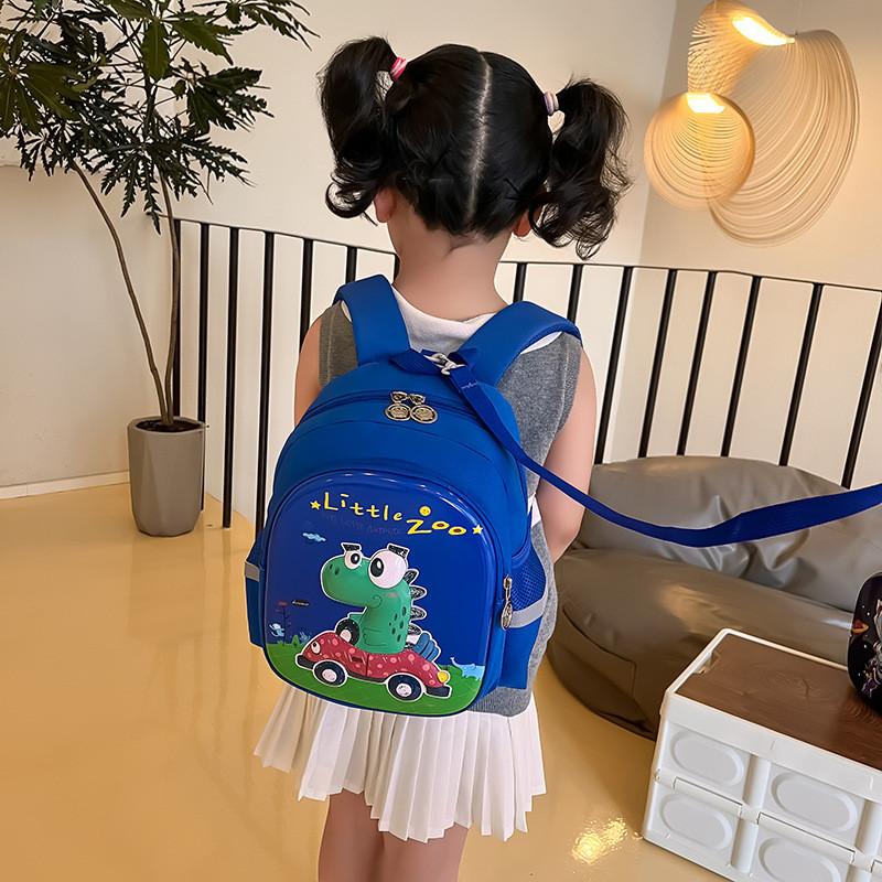 Adorable Cartoon Hard Shell Backpack For Kids With Playful Designs In Blue And Pink