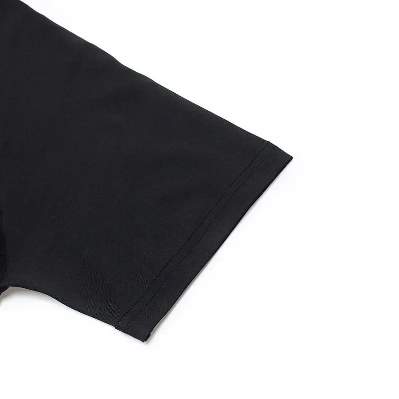 Men Compression Shirt for Workout Quick Dry Top Breathable Sweat Absorbing Tight Fit Fitness Suit T-Shirt Gym Sweat-Resistant