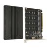 Quad M.2 NVME To PCIe Adapter 32Gbps Thickened Stable Aluminum Alloy Quad PCIe 4.0 To NVMe Card for Computer Expansion