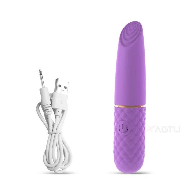 Quick Orgasm Mini Bullet Vibrator for Women 10 Modes Clitoris Stimulator Rechargeable Female Adult Goods Masturbation Sex Toys