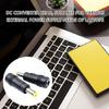 Portable Laptops Charging Adapter DC5.5x2.1mm To DC5.5x1.7mm Charging Converter Head Power Conversion Adapter Black