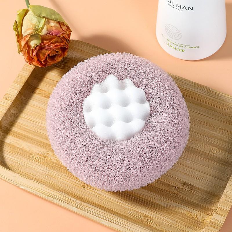 1pc SPA Exfoliating Shower Brush Soft Bath Ball Body Clean Scrubber Foam Body Cleansing Massage Shower Gentle Massage Bath Brush