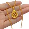 Chinese Style Water Drop Pendant Necklace: Retro, Polished, Versatile Women's Fashion Accessory