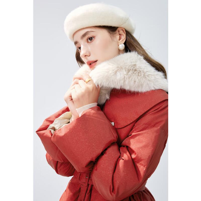 Женский пуховик Autumn Water Beauty с меховым воротником S