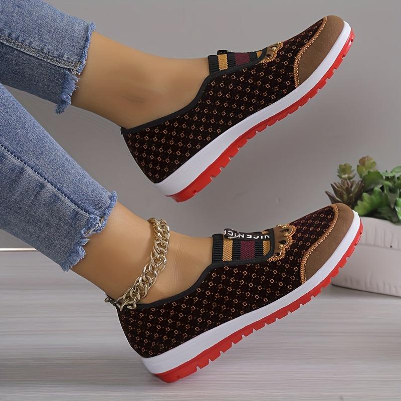 Купить Легкие и дышащие женские лоферы на танкетке с мягкой подошвой ...