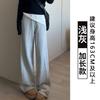 Lulu Sweatpants Women's Autumn and Winter New High-waisted Loose Lazy Straight Narrow Wide-leg Sweatpants