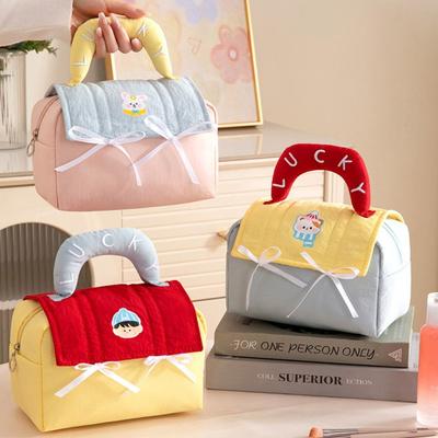 Multi-functional Large Capacity Makeup Bag Waterproof Zipper-style Toiletry Bag House Shape Cosmetic Bag Women Girls
