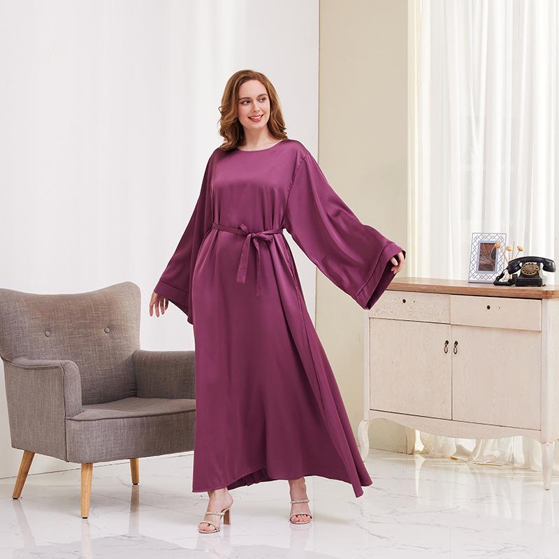 TikTok Casual Muslim Women's Robe Dress