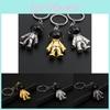 Creative Holiday Gift Metal Cartoon Astronaut Keychain Car Bag Pendant Ring
