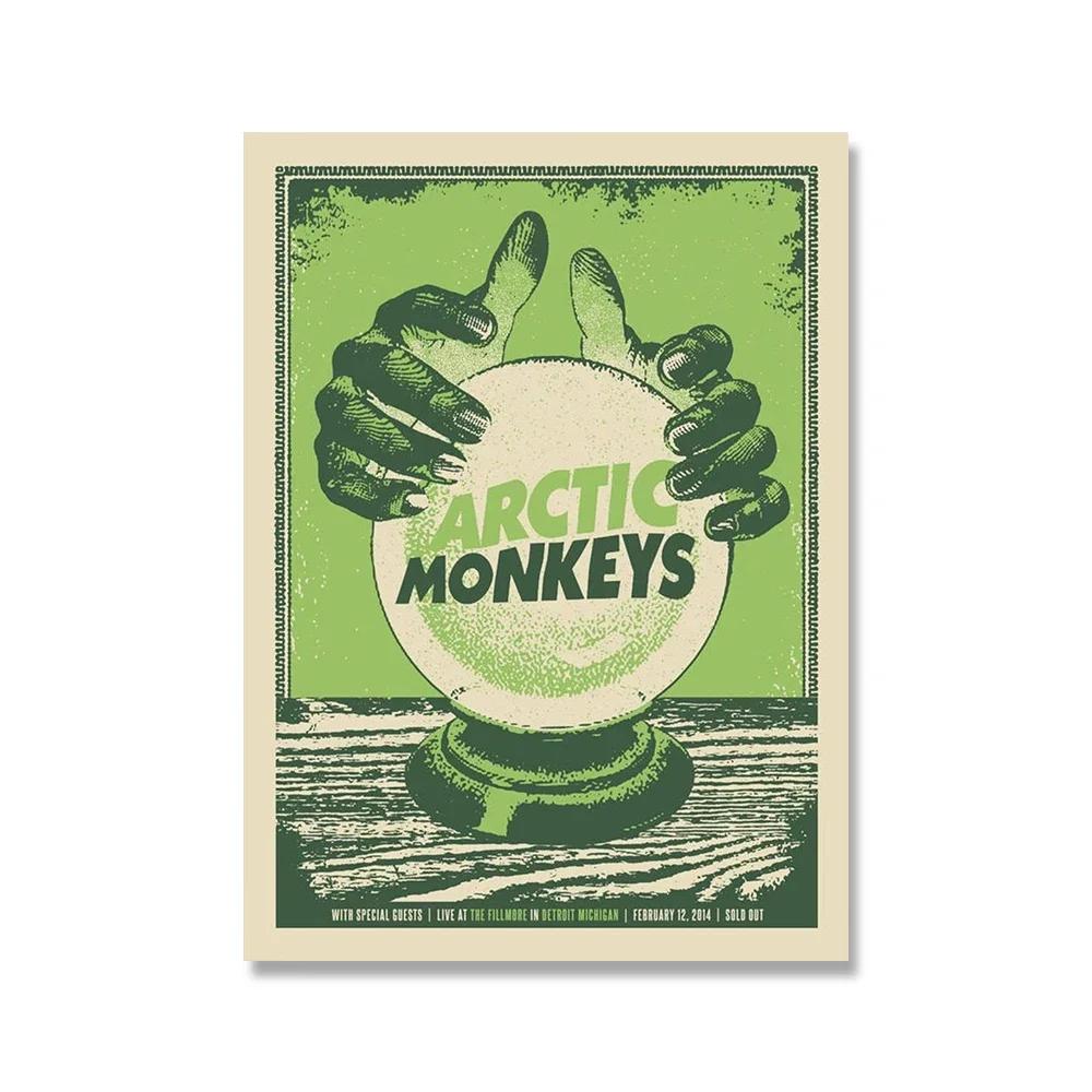 

Kaleidoscope Vintage Posters and Prints Arctic Monkeys Magic Typography Wall Art Canvas Painting Decor Pictures for Teen Room 21x30cm No Framed