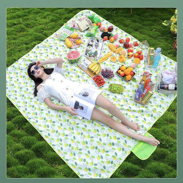 Custom Logo Printable Fold Waterproof Picnic Mat Holiday Gift Corporate Promotional Giveaway Gift Pack Custom Print Picnic Rug