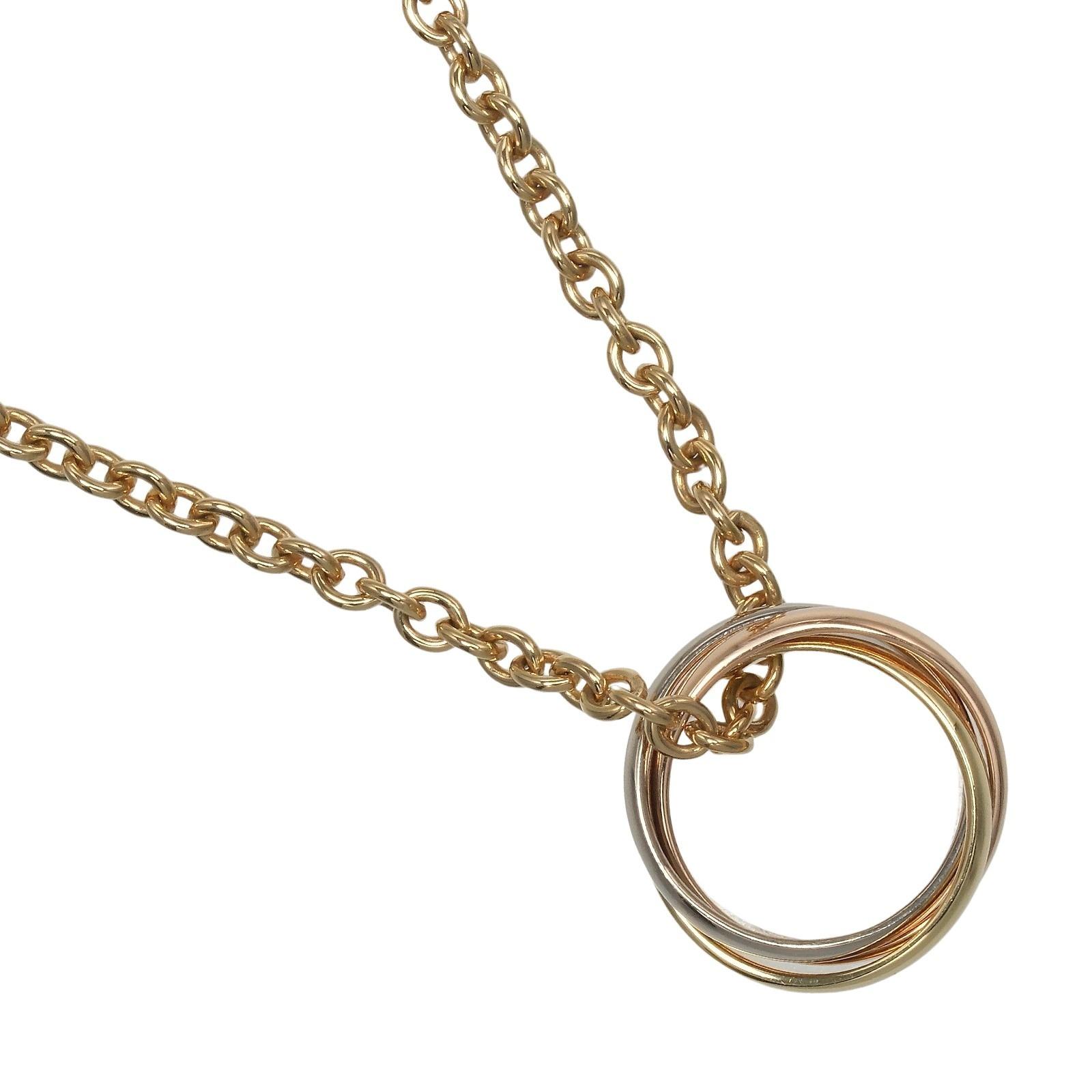 

CARTIER Trinity Necklace K18 Gold (YGxPGxWG) 8.4g Women Used