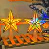 Christmas Tree Top Star Battery Power Glowing Five-pointed Star Lamp For Home Christmas Tree Decoration Lighting
