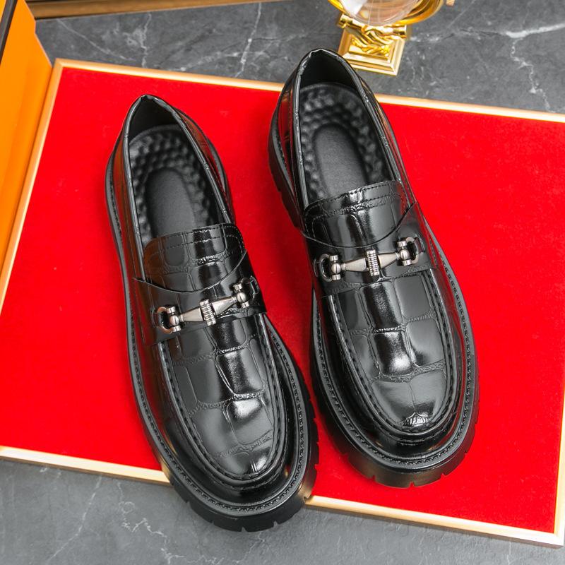 Cheap Large Size Four Seasons British Style Business Tassel Fashion Versatile Platform Leather Shoes Gouge Men's Shoes