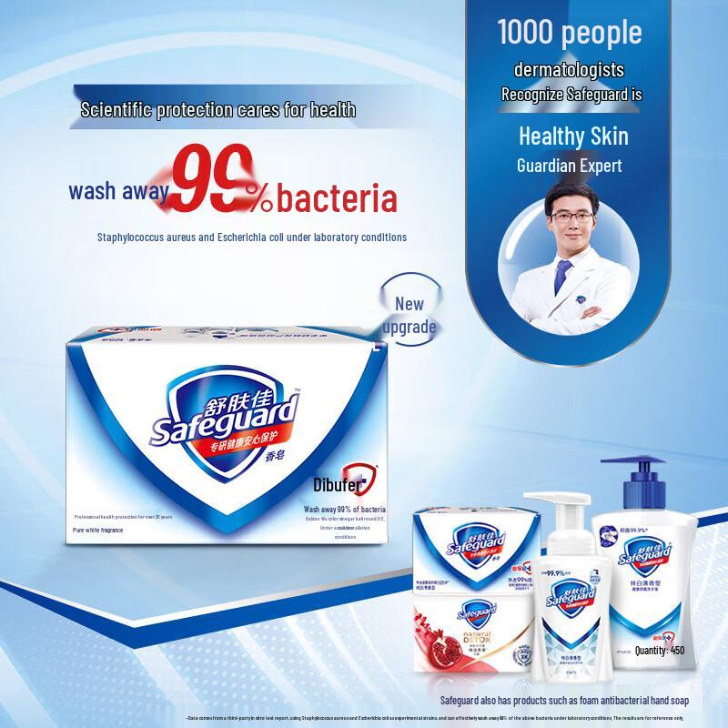 Safeguard Pure White Fragrance Bar Soap
