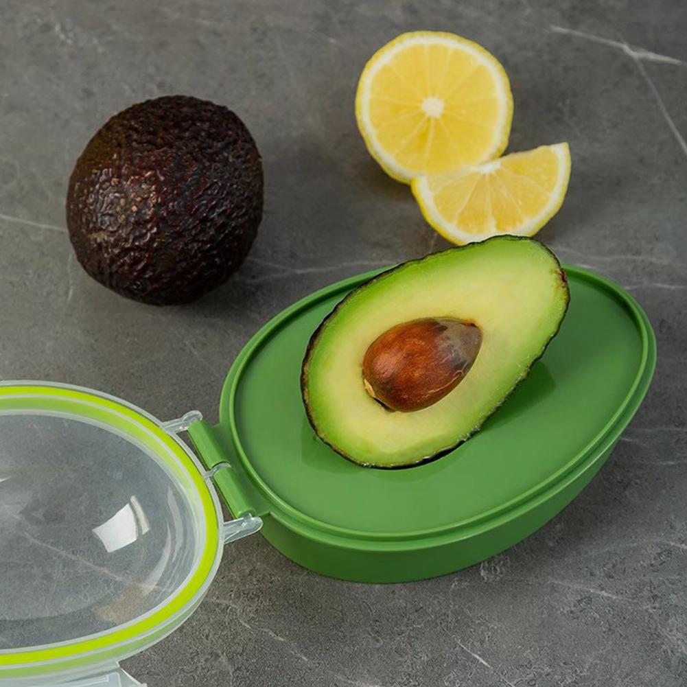 Avocado-Aufbewahrungsbehälter Wiederverwendbare Avocado-Aufbewahrungsbox Obst-Aufbewahrung Avocado-Aufbewahrungsbehälter zur Frischhaltung von Lebensmitteln