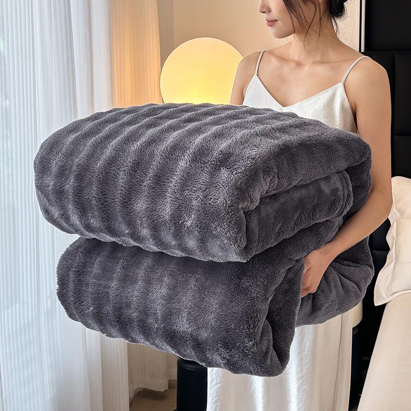 Bubble Velvet Blanket, Thickened Flannel, Coral Velvet Blanket, Office Nap Blanket, Single Air Conditioning Blanket