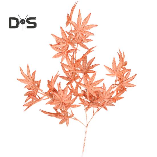 Artificial Maple Leaves Branch Flexible Wire Stem Realistic Non-withering No Watering Wedding Photo Props Indoor Outdoor Home Office Garden